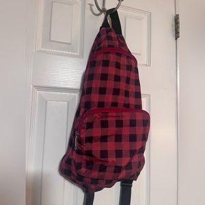 Checkered Coach backpack